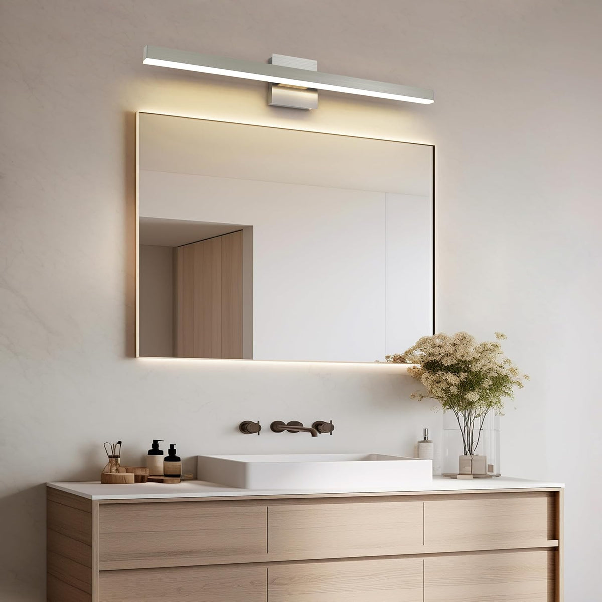 Brushed Nickel Vanity Light