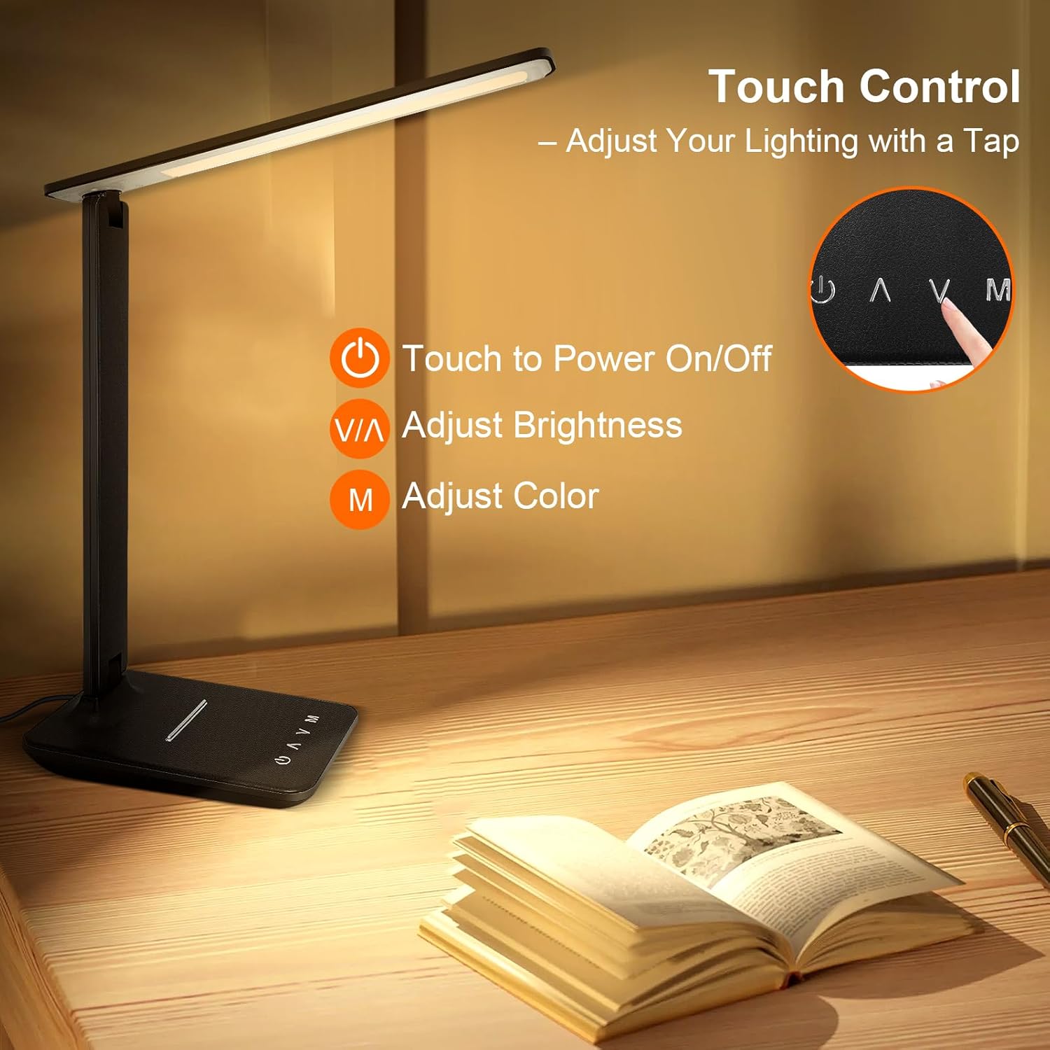 LED Desk Lamp with Charger