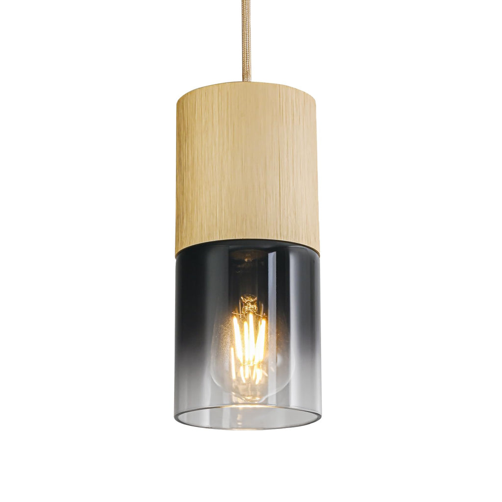 2-Pack Black Pendant Light Fixtures, Adjustable Modern Pendant Lights for Kitchen Island, Industrial Glass Pendant Lights for Dining Table Hallway Bedroom Living Room