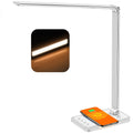 AFROG 8-in-1 LED Desk Lamp with 10W Fast Wireless Charger,USB Charging Port,Desk Lamps for Home Office,5 Color Mode 7 Brightness Desk Light Night Light,40Min Timer, Reading Table Lamp for Bedroom