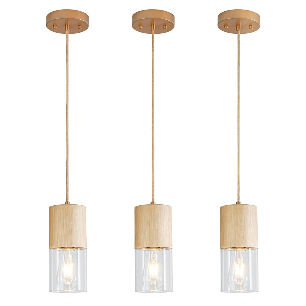 2-Pack Black Pendant Light Fixtures, Adjustable Modern Pendant Lights for Kitchen Island, Industrial Glass Pendant Lights for Dining Table Hallway Bedroom Living Room