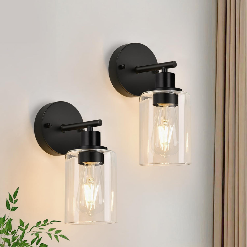 Zarbitta 3-Light Bathroom Light Fixtures, Brushed Nickel Vanity Light, Farmhouse Wall Lights with Milky White Frosted Glass Shades, Bathroom Wall Lamp for Mirror Kitchen Bedroom Hallway Living Room
