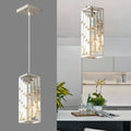 Black Pendant Lighting Modern Pendant Light, Mini Crystal Chandeliers,Adjustable Pendant Light Fixture for Kitchen Island Dinning Room Bedroom (3 Pack)