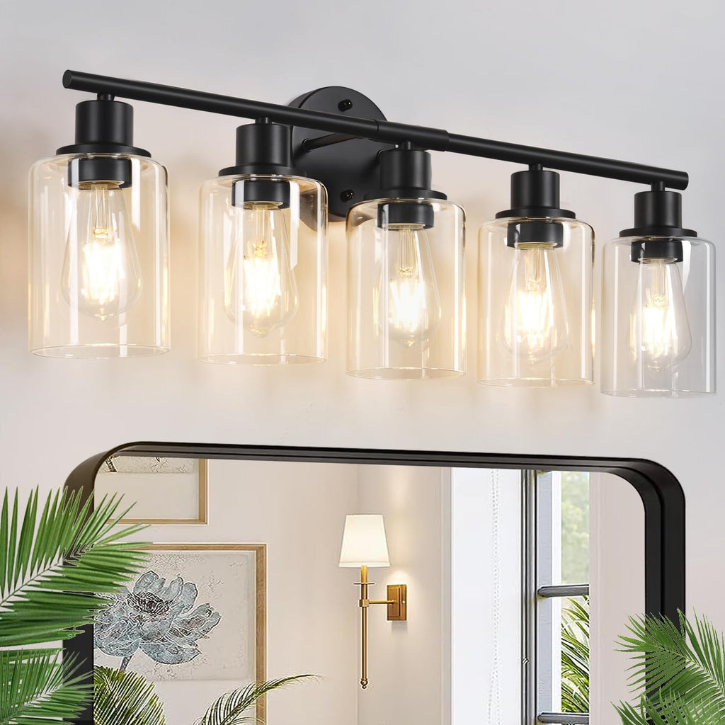 Zarbitta 3-Light Bathroom Light Fixtures, Brushed Nickel Vanity Light, Farmhouse Wall Lights with Milky White Frosted Glass Shades, Bathroom Wall Lamp for Mirror Kitchen Bedroom Hallway Living Room