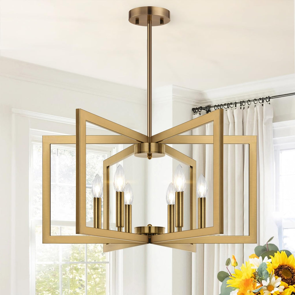 25"-61" Height Adjustable Modern Matte Black Chandelier for Dining Room, No Assembly Required Black Dining Room Light Fixture Over Table, Industrial Metal Pendant Lights Fixture for Kitchen Island