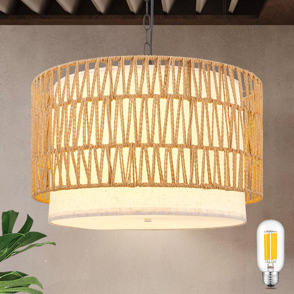 2-Pack Black Pendant Light Fixtures, Adjustable Modern Pendant Lights for Kitchen Island, Industrial Glass Pendant Lights for Dining Table Hallway Bedroom Living Room